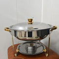 Golden round dining stove-5l-with cover rack