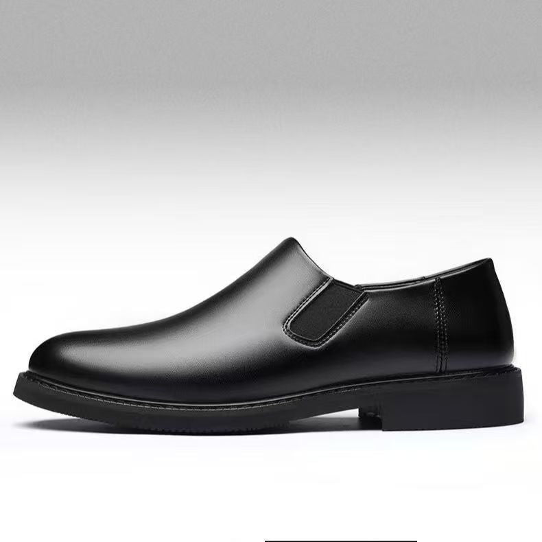 Men's shoes new arrival genuine menplaid soft leather middle-aged formal soft bottom pedal casual leather shoes business soft leather breathable