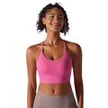 New arrival brushed double-sided nylon pure color beautiful back cross sling sports running fitness yoga wear sports intimates women