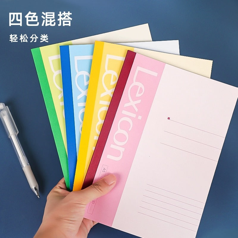 Deli 7650 soft copy A5 wireless binding book student notepad soft copy notebook 30 pages book wholesale