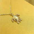 hot-selling marine series turtle necklace niche style design internet celebrity cool sweet temperament easiest for match clavicle chain accessories