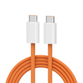 Suitable for apple 15-17 mobile phone fast charging data cable 60w mobile phone charging cable dual type-c data cable orange