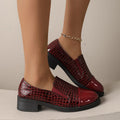 foreign trade leather shoes  spring new fashion cracked versatile small leather shoes loafers   dropshipping