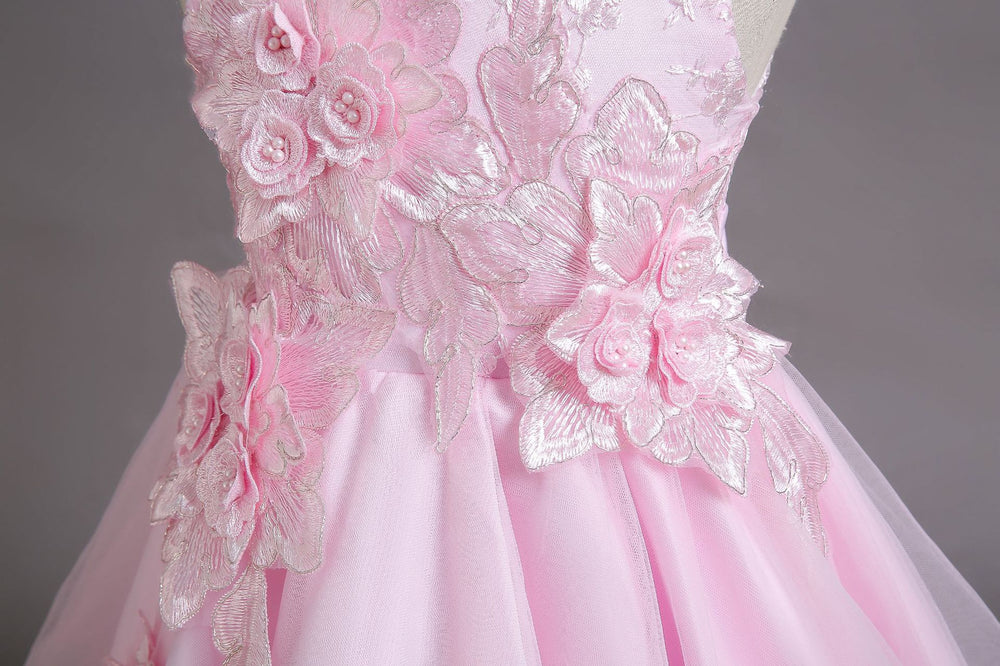 New arrival: girls' formal dress - 3d floral princess gown for girls, elegant and grand style, perfect for proms and performances