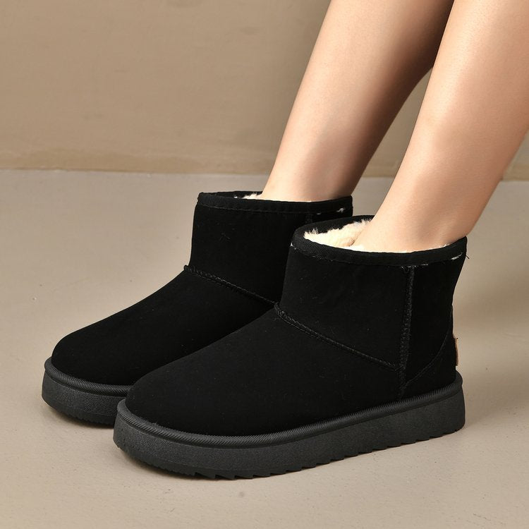 winter new arrival: plus size women's warm, thick-soled snow boots for cross-border e-commerce, sizes 36-41. dropshipping available for  and