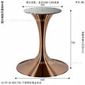 Stainless steel rose gold round brushed 650