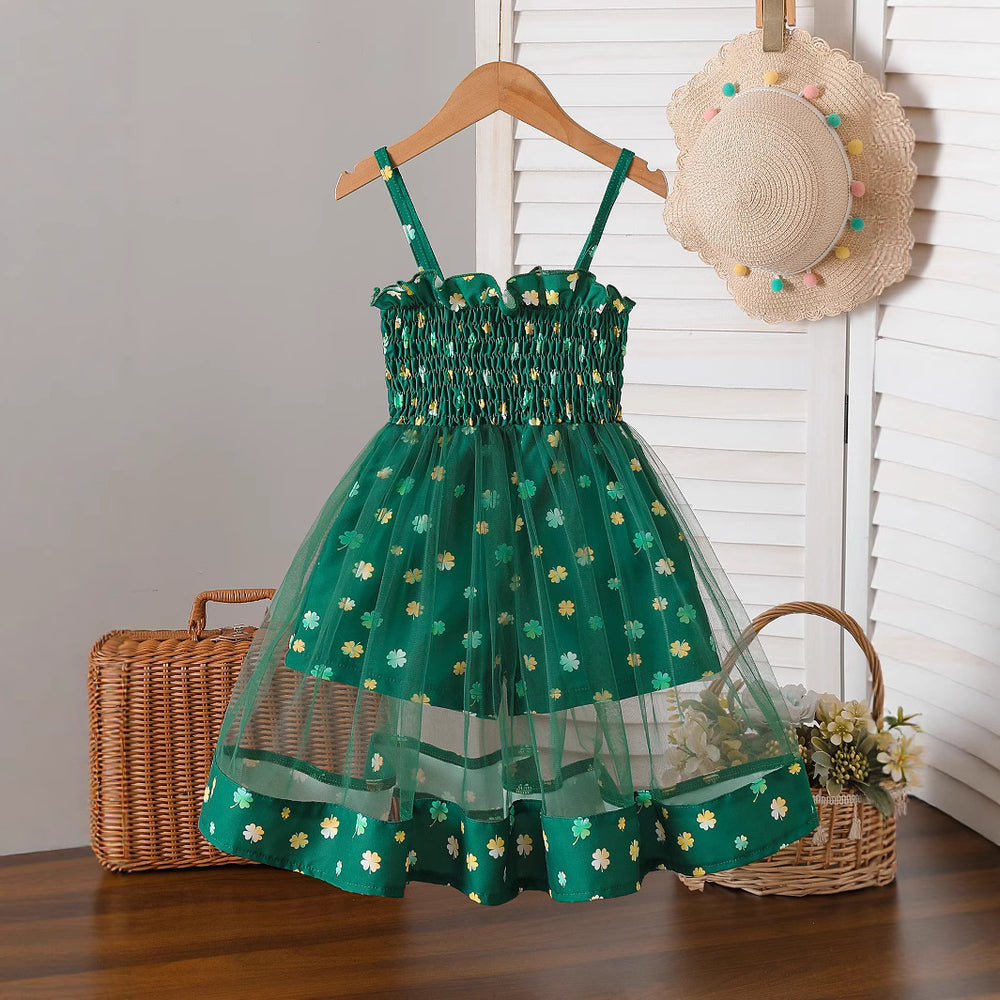 christmas new arrival children's skirt star suspender skirt holiday mesh puffy dress baby photo princess dress