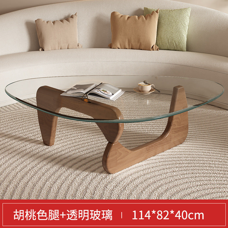 Glass coffee table for homesmall apartment modern casual small table scandinavian creative living room special-shaped export simple tea table