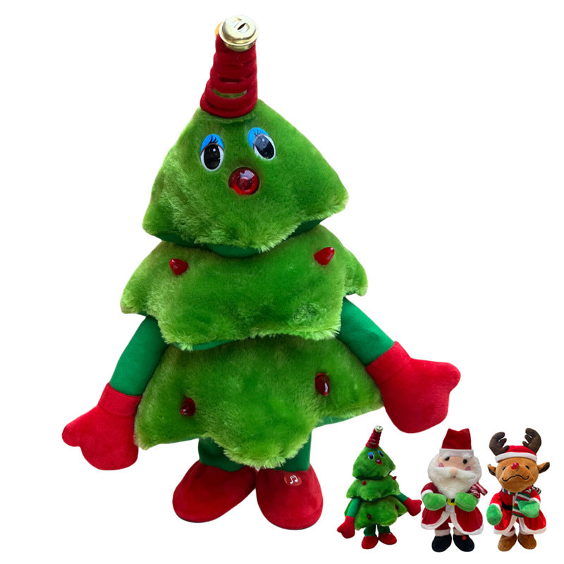 Santa claus plush toy reindeer stuffed animal girl's sleeping pillow doll christmas gift wholesale