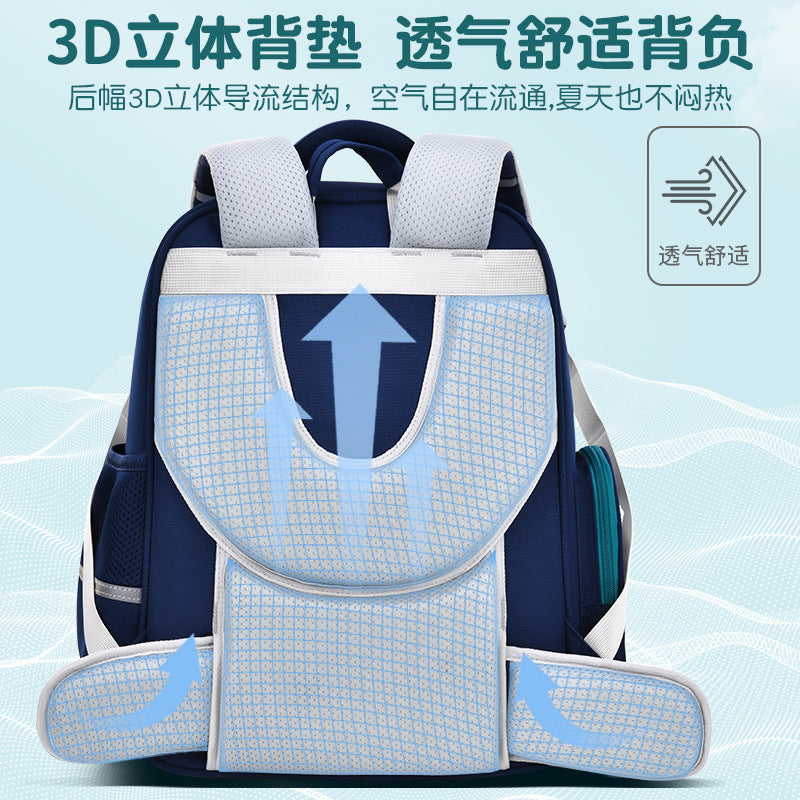 New arrival waist and spine protection to reduce the burden of primary school bags for men and women, 3 to 6 grade kids backpacks, large capacity abrasion resistant
