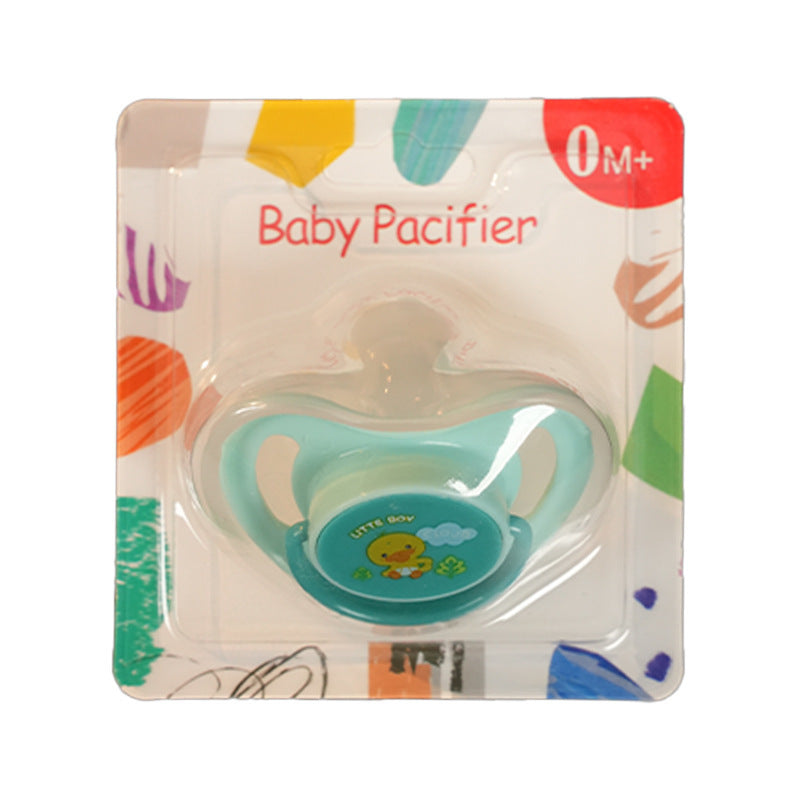 English card pack, baby print pacifier cartoon silicone sleeping pacifier, newborn baby comfort pacifier