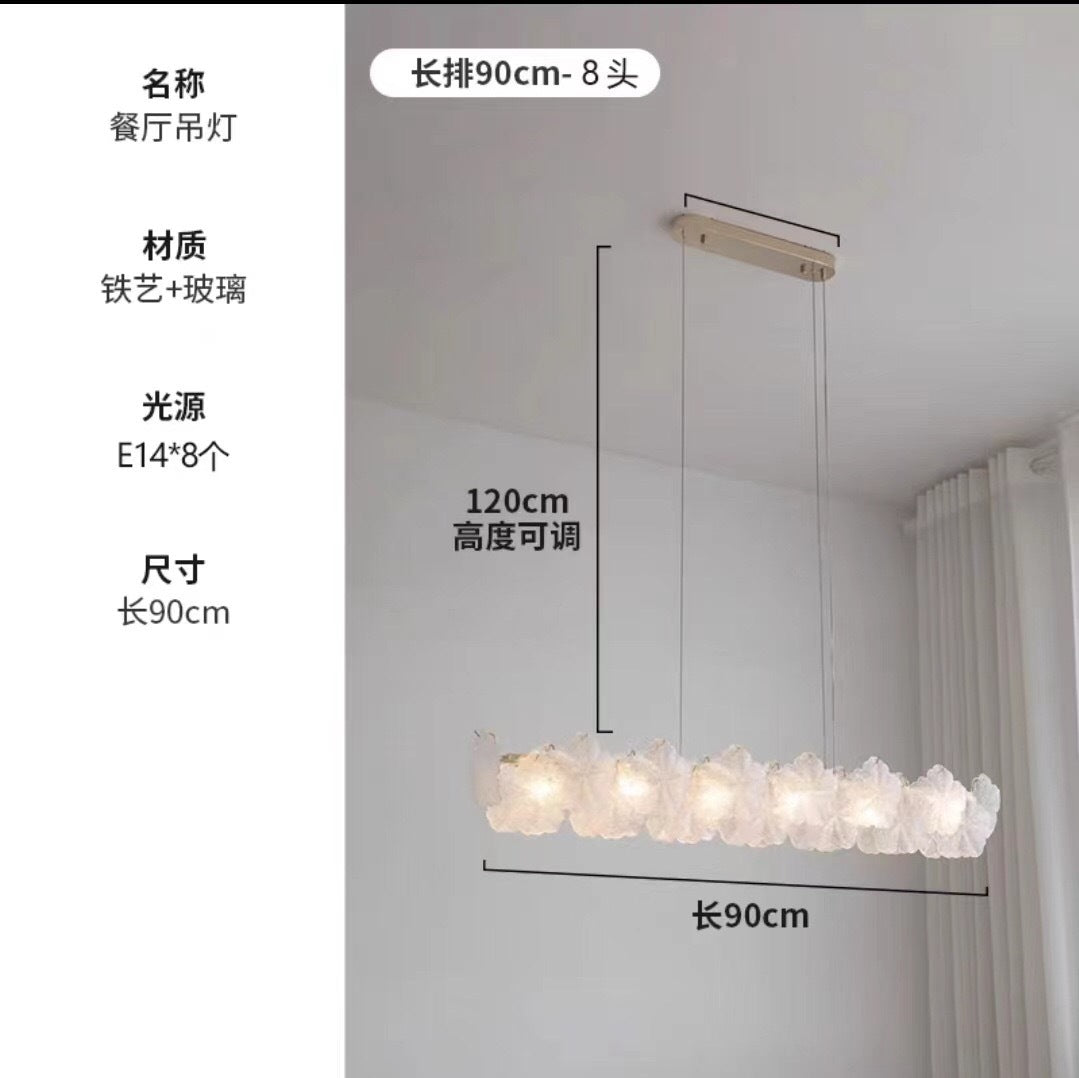 Living room chandelier French light luxury lighting creative high-end snowflake dining room bedroom light modern simple hall main light