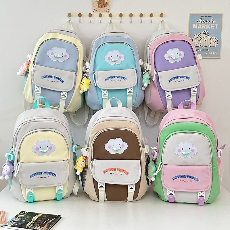 Backpack Simple large-capacity backpack Japanese junior high school student schoolbag High value backpack Travel backpack