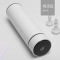 Smart temperature display water bottle, 304 stainless steel insulated mug, customizable logo business tumbler, straight cup, corporate gift