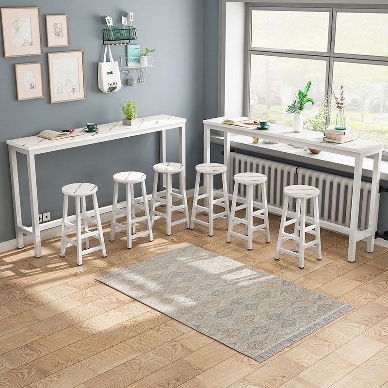 Wall-mounted home bar stool, balcony bar stool, high bar stool, bar table, rental apartment long table, commercial bar table and chairs