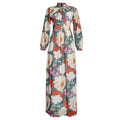 Aliexpress  african plus size women's printed office lady commute cross-border foreign trade long sleeve dress