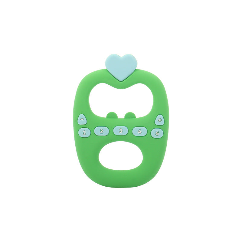 Food Grade Silicone Toothpaste Color Double Grip Buttons New 2025 Baby Bite Gum Baby Teething Chewing Toy