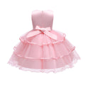 Amazon kids' dresses wedding dresses princess dresses baby girl first birthday flower girl dresses mesh vest dresses wholesale