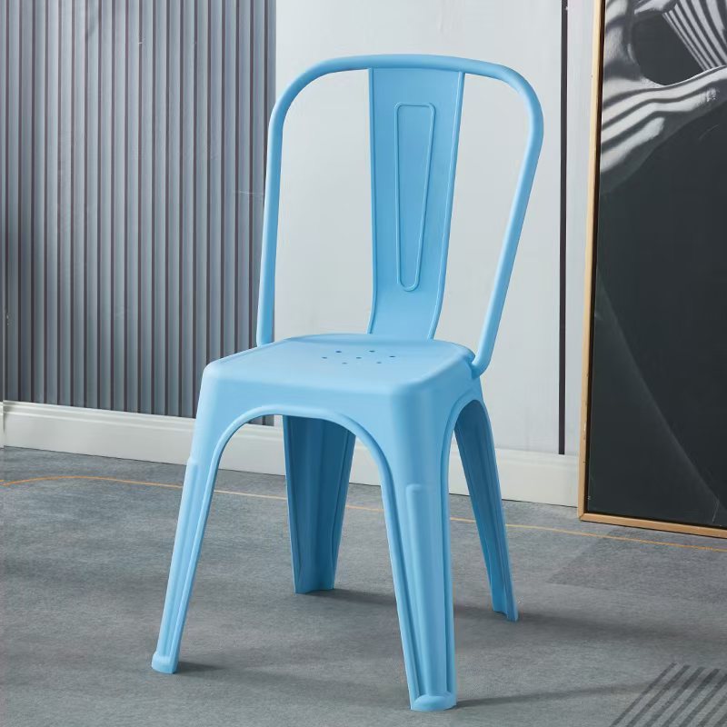 Amazon dining chair plastic pp chair dining table chair thickenedexportfor home restaurant casual chair with backrest chair