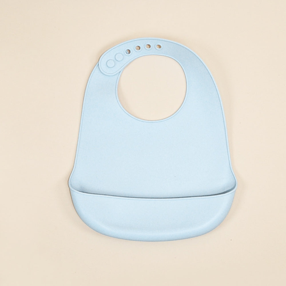 Baby eating bib kids silicone saliva pocket baby rice pocket waterproofstereo bib soft no-wash wholesale
