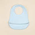 Baby eating bib kids silicone saliva pocket baby rice pocket waterproofstereo bib soft no-wash wholesale