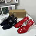 Za2024summernew arrival high heels stiletto toe cap flats sandals strap buckle hollow round toe european and american women's shoes