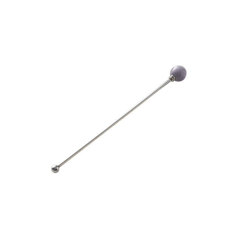 304 stainless steel tea & coffee stirring rods - multi-colored dessert picks - high-value ceramic handle milk frothing sticks - wholesale
