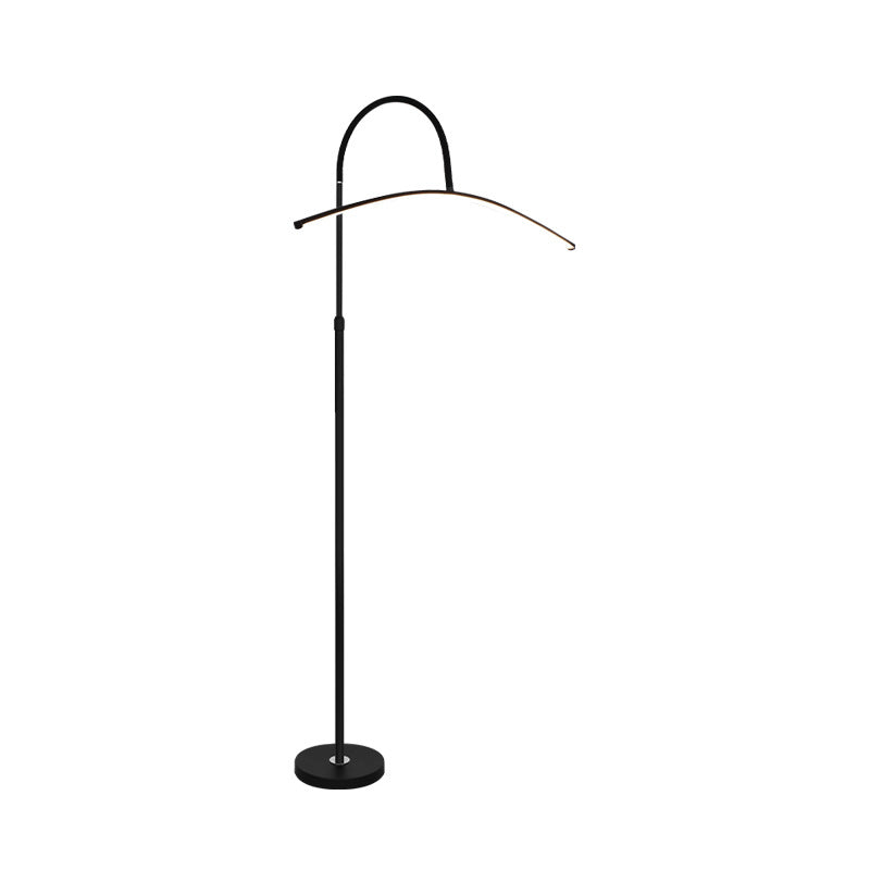 Curved standing desk lamp eye protection floor lamp reading light for kids, homework, and study - led piano reading lamp