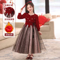 Ready-to-ship, hot-selling girls' formal dresses in festive red. new for , these long, elegant dresses are perfect for the new year and the fall/winter season. stylish and fashionable skirts