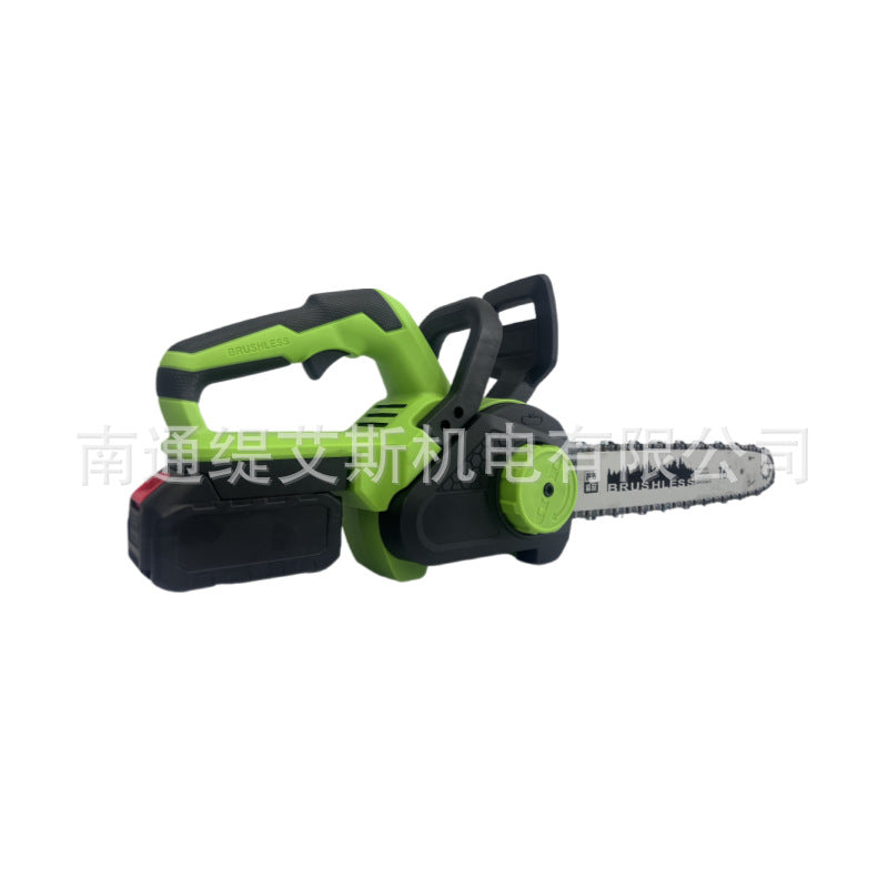 Cross-border 16-inch high-power brushless rechargeable electric chain saw Single hand saw Outdoor woodworking electric logging saw Chain saw