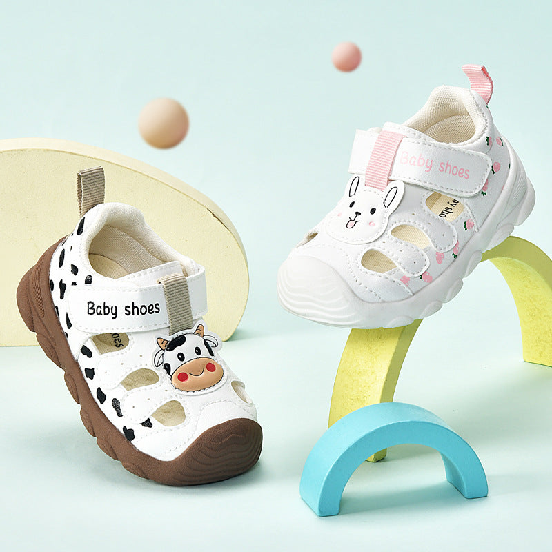Toddler shoes for boys, summer sandals, infant soft-soled functional cartoon shoes, baby shoes for ages 1-3, children's shoes
