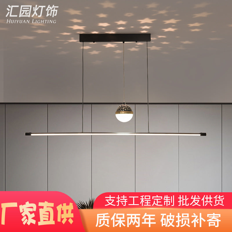 Modern minimalist design geometric wave lighting household chandelier dining room bedroom chandelier planet chandelier bar light
