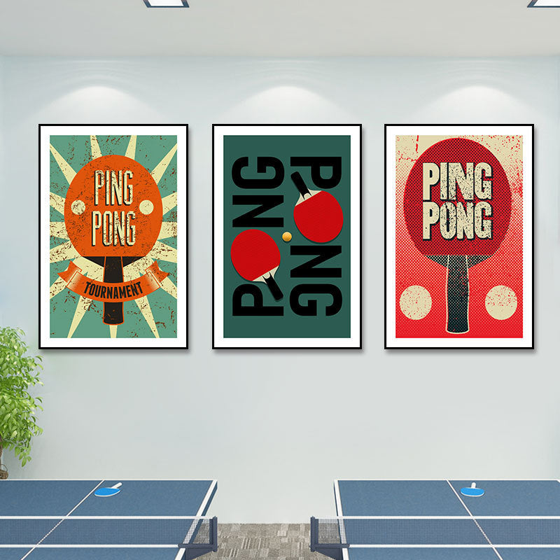 Bing Ball Room Decorative Painting Simple Sports Room Promotional Poster Wall Painting Gym Sports Inspirational Mural