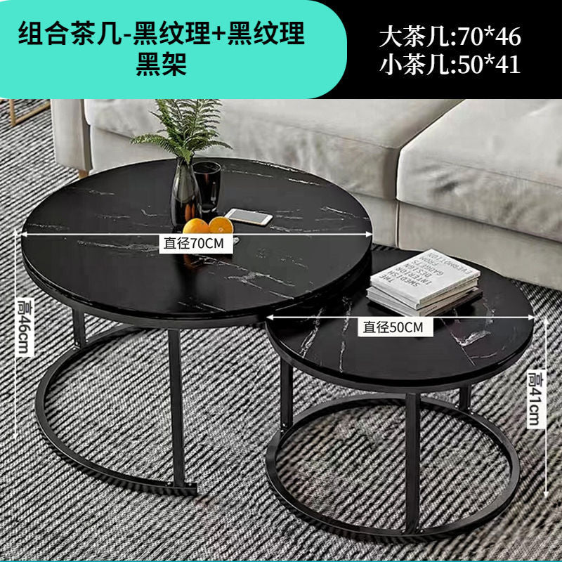 Coffee table living room for home round small table small apartmentaccessible luxurycasual modern rental house tea table new arrival small coffee table
