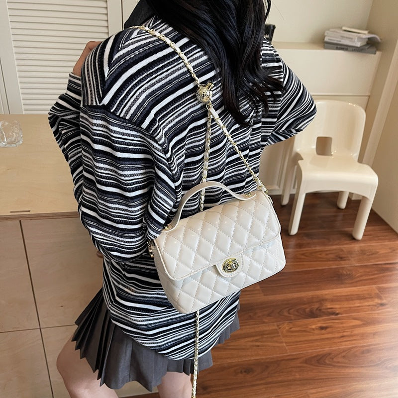 Cross-border foreign style rhombus small bag women's 2025 new fashionable versatile small square bag summer niche shoulder messenger bag