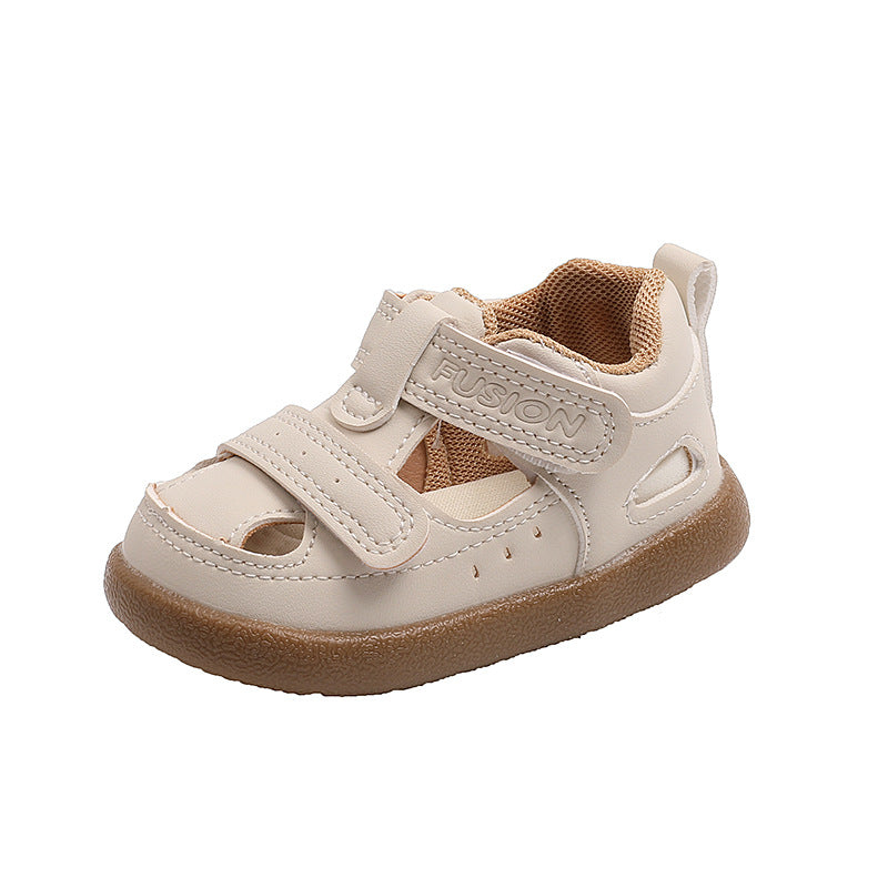 Baby shoes summernew arrivalgirl toe-cap sandals functional shoes easiest for matchboys soft bottom toe-cap anti-kick toddler shoes