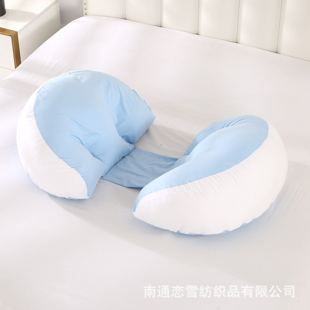 All-cotton maternity pillow for side sleepers - pregnancy, nursing, and breastfeeding pillow core - dropshipping available - dedicated pregnancy pillow for expecting mothers