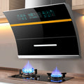 Wholesale high-suction range hood for home kitchen, side-exhaust dual-motor small exhaust fan, wall-mounted cooker hood