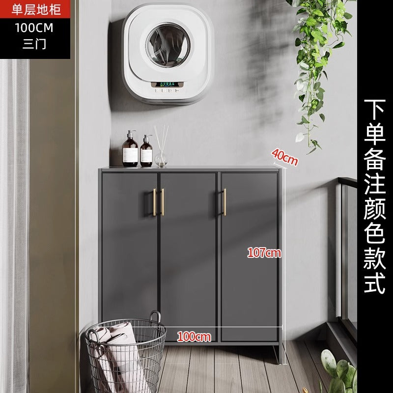 Space Aluminum Balcony Locker Sunscreen Wardrobe Large Capacity Cabinet Sundries Storage Cabinet Locker Shoe Cabinet Side Cabinet