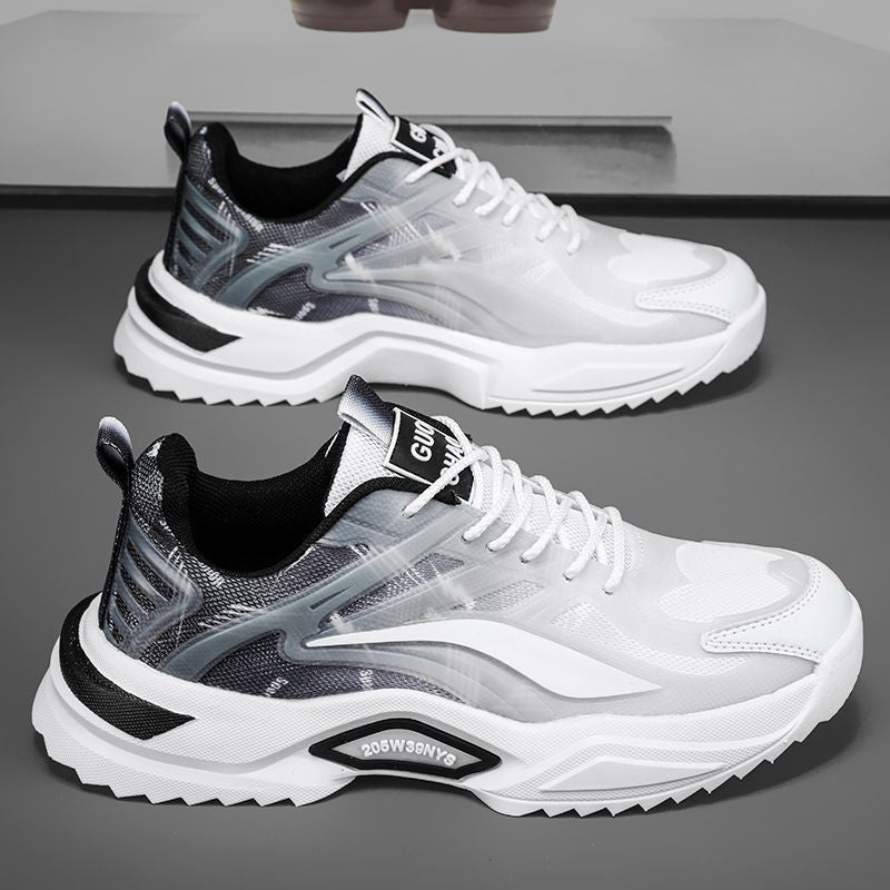 Spring men's shoes 2025 new student sports casual youth mesh dad shoes versatile trendy breathable shoes for men