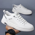 2026 spring new breathable casual men's leather shoes, ultra-light slip-on sneakers, retro new chinese style white shoes for men