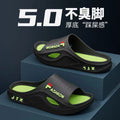 New men's slippers - summer outdoor wear, trendy sports style, anti-slip, home bathroom soft sole, wholesale men's sandals and slippers
