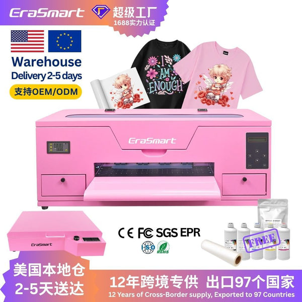 Erasmart Small Desktop A3 White Ink Heat Printer Offset Heat Printer Digital White Ink DTF Printer