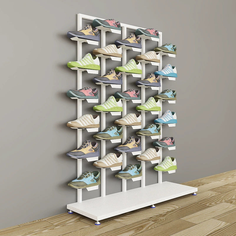 Source Factory Shoe Store Multifunctional Display Rack Double-sided Shelf Single-sided Shelf Metal Rack Removable Shoe Rack Storage