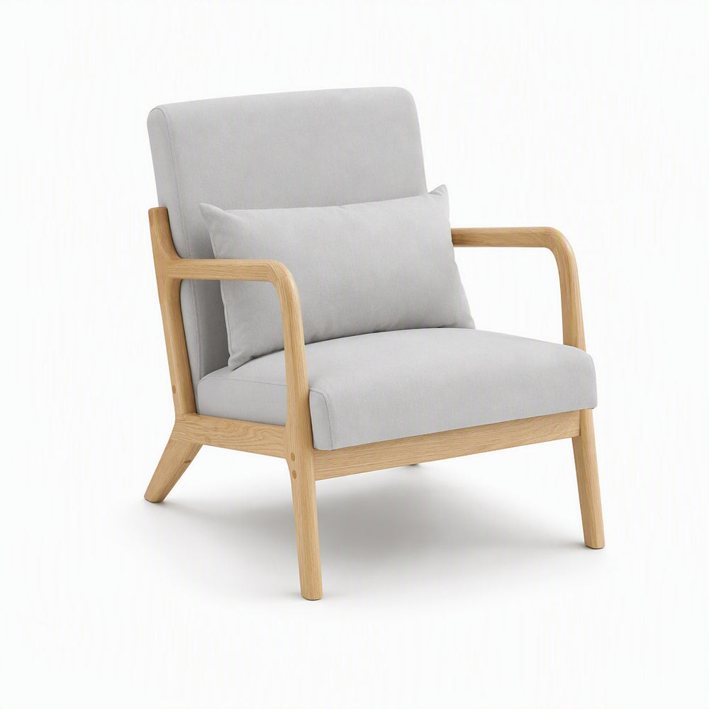 Export home living room backrest chair modern casual armrest lazy chair all solid wood classy dining chair