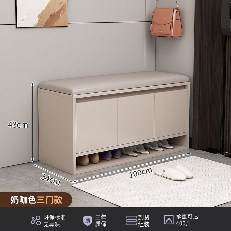 Shoe changing stool for home entrance door can sit shoe cabinet stool all-in-one small shoe rack accessible luxuryclassy sense entrance shoe stool
