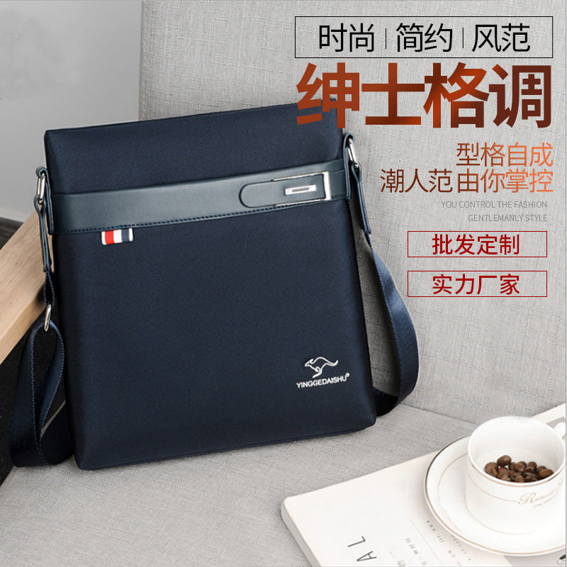 New men's fashion trend Oxford cloth waterproof shoulder messenger bag wholesale Korean version casual bag factory