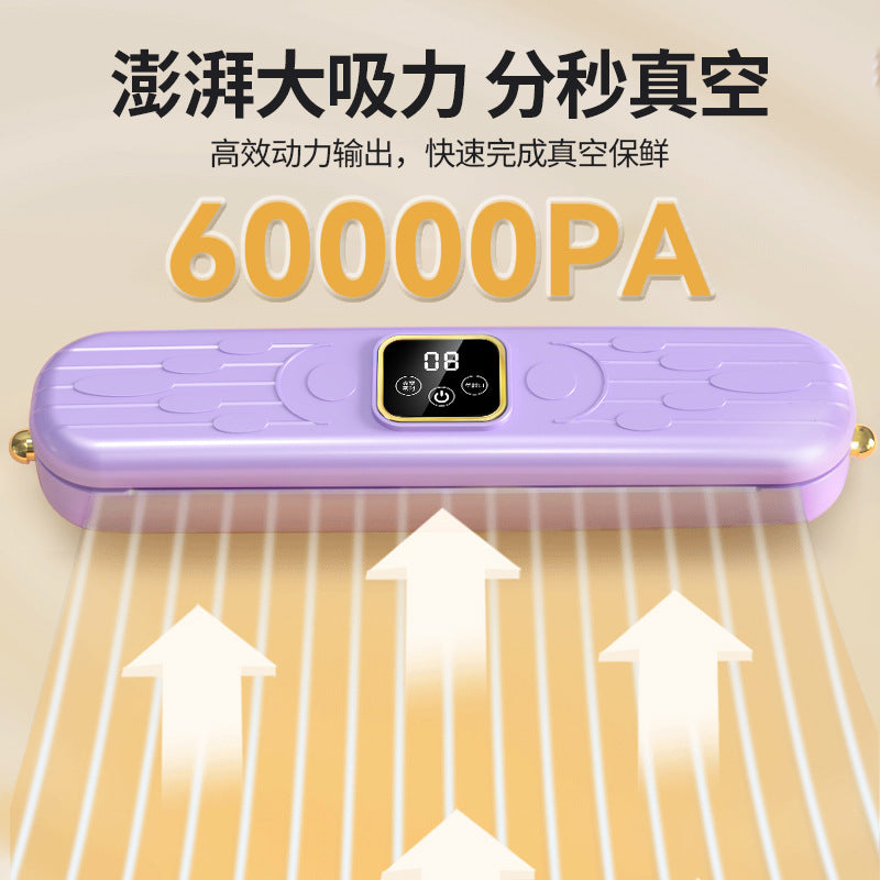 All-in-one vacuum sealer - home vacuum sealer & automatic sealing machine - vacuum food sealer with clamps