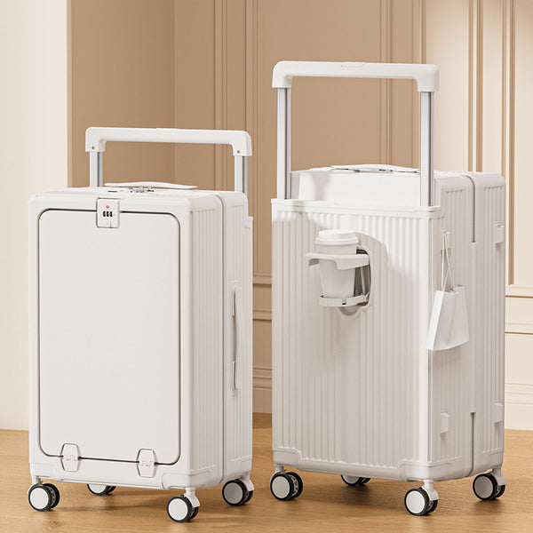 Yongsheng one-click front opening UV printing gift customization 20-inch boarding case wide trolley suitcase multi-functional trolley case