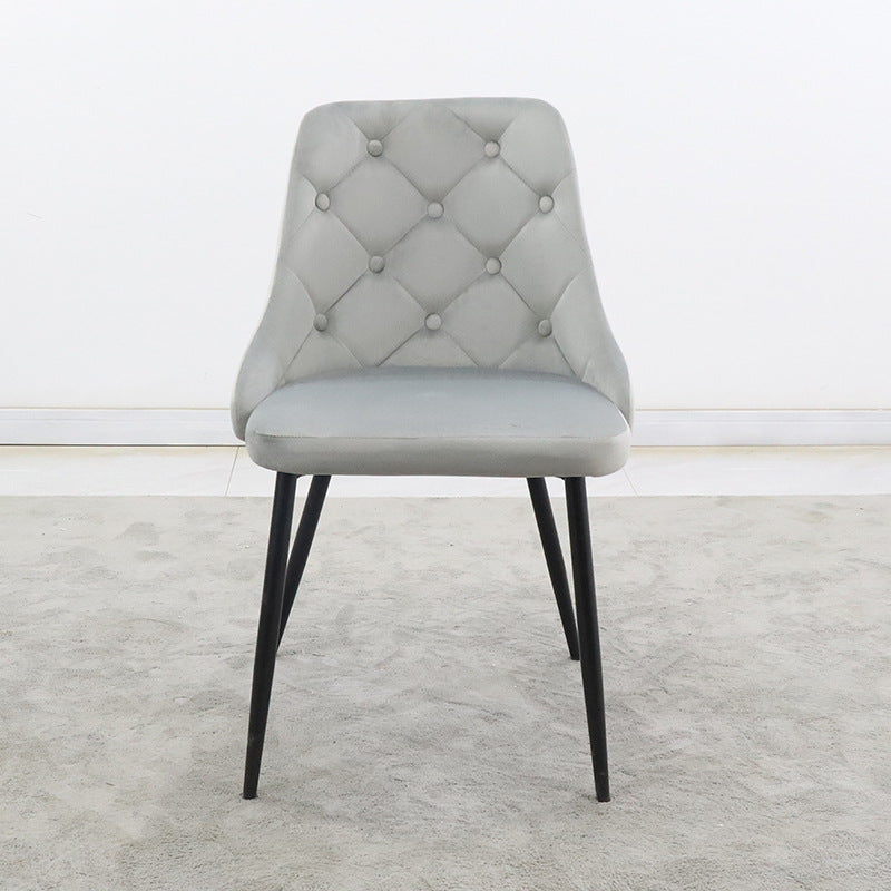 Luxury high-end stool backrest chair - italian minimalist style for home, hotel, and restaurant use - simple dining chair